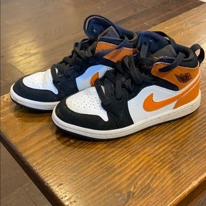 Jordan 1 Orange/Black Highs for child 12C